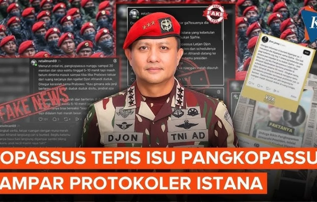 Pangkopassus tampar protokoler Istana