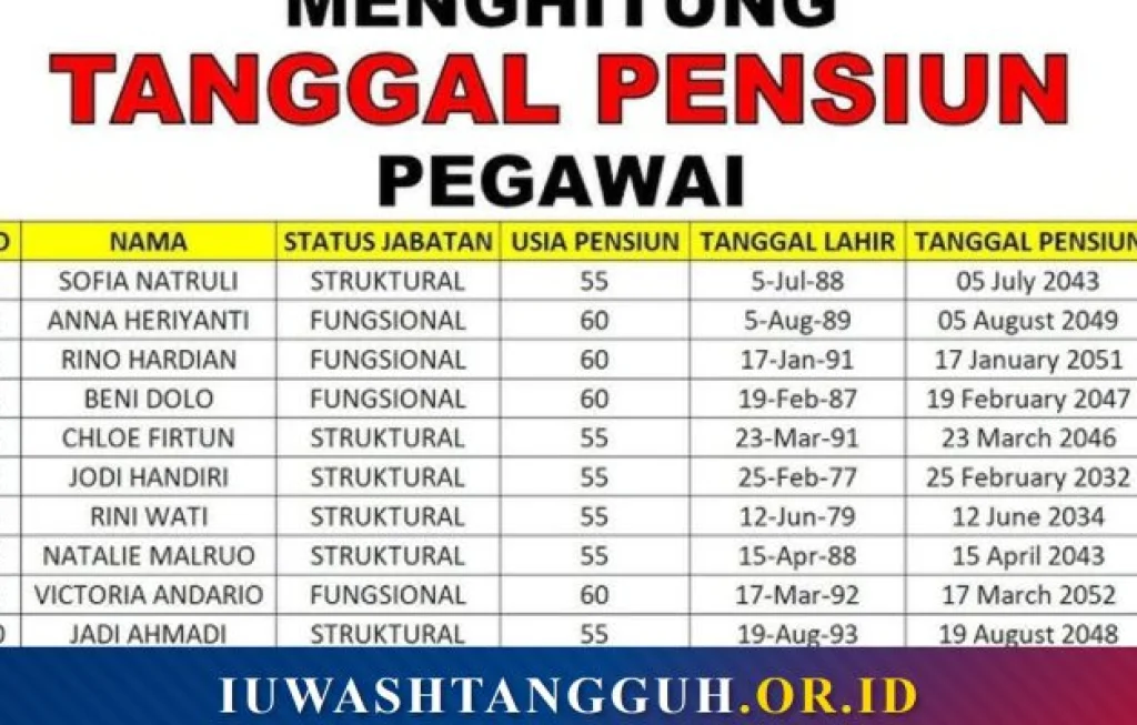Batas Usia Pensiun PNS
