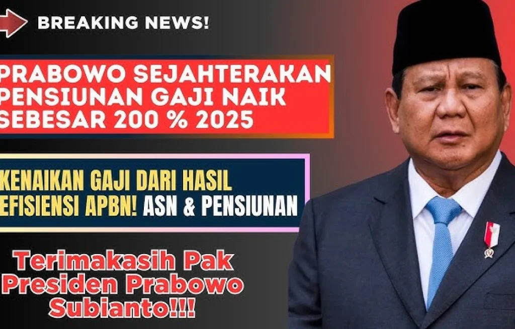 Kenaikan Gaji Pensiunan