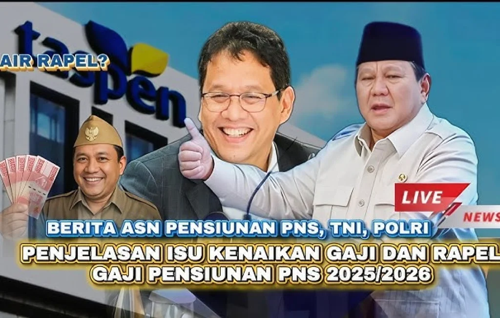 rapel gaji pensiunan ASN