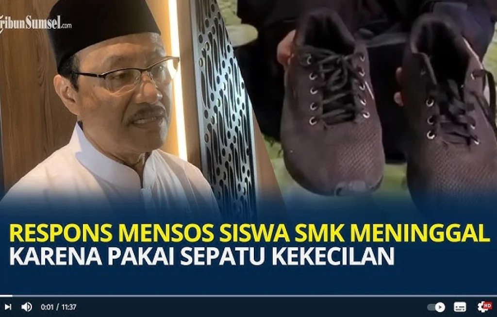 siswa meninggal sepatu kekecilan
