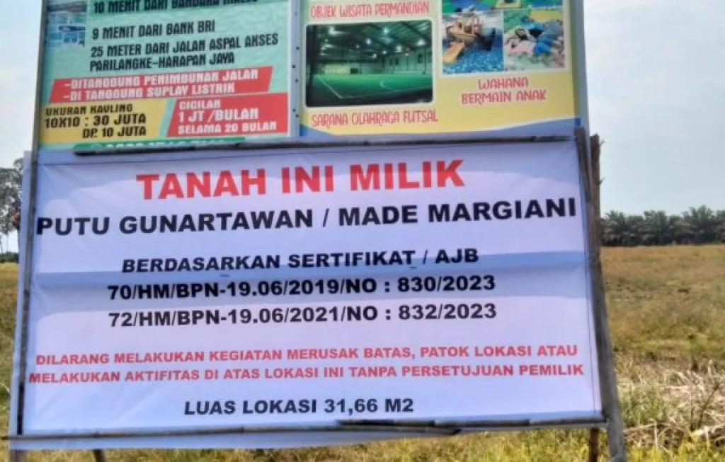 Tanah Milik Pribadi